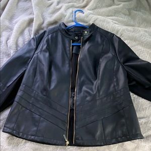 Black leather jacket